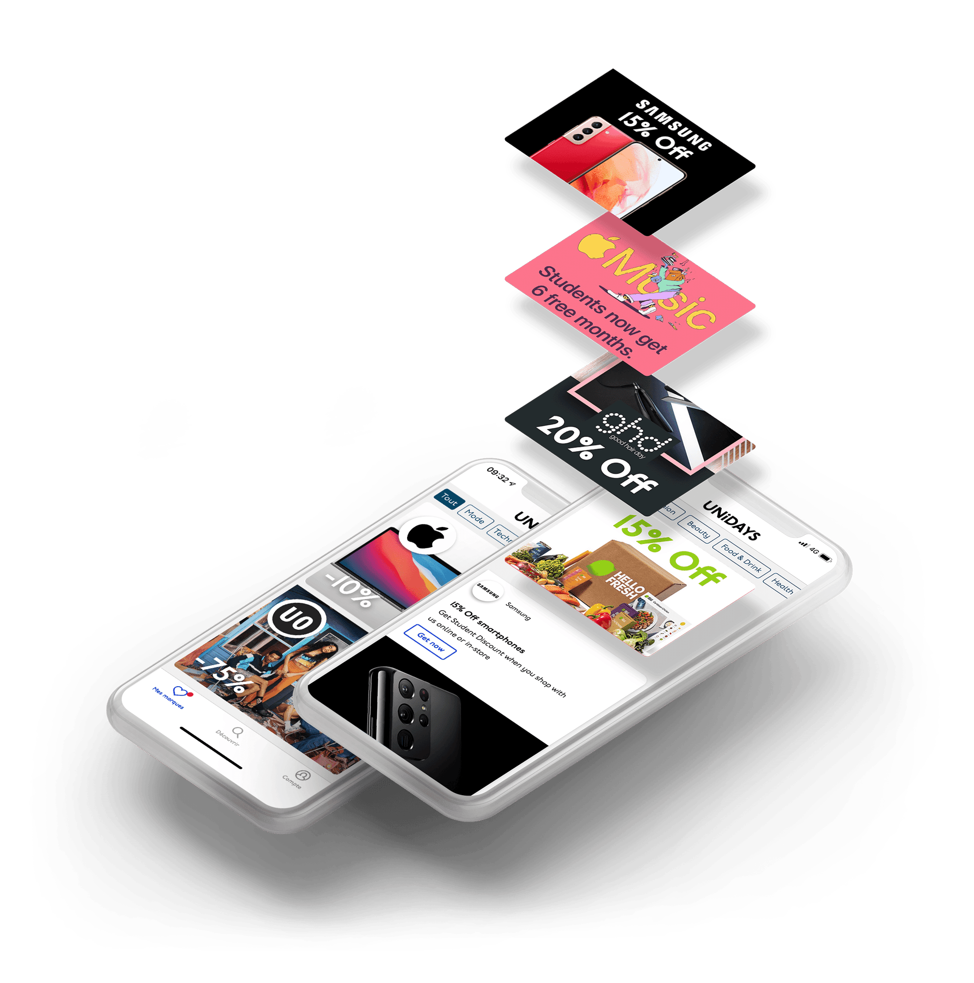 UNiDAYS marketplace phone imagery